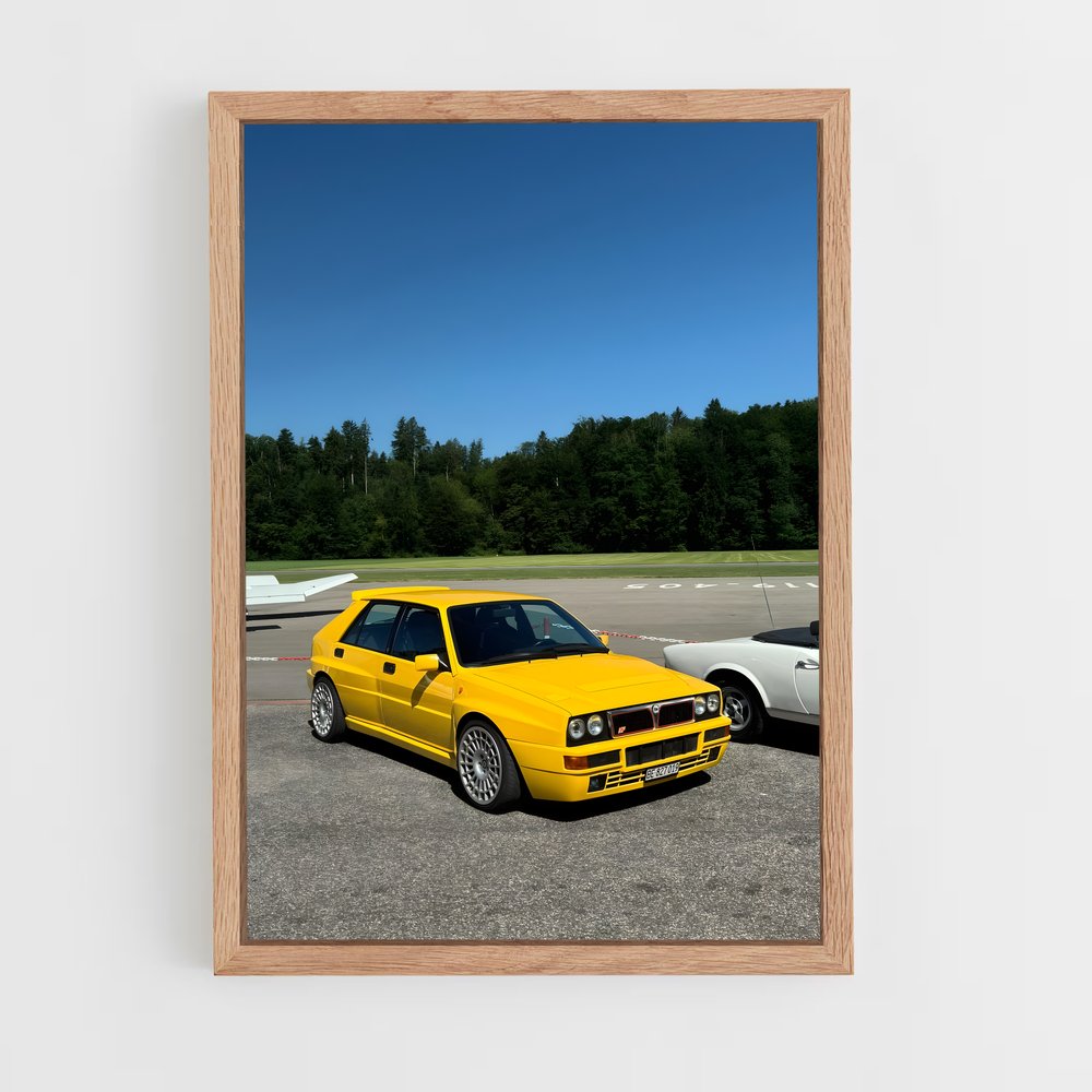 Poster Duo Jaune – affiche Lancia (vue 4)